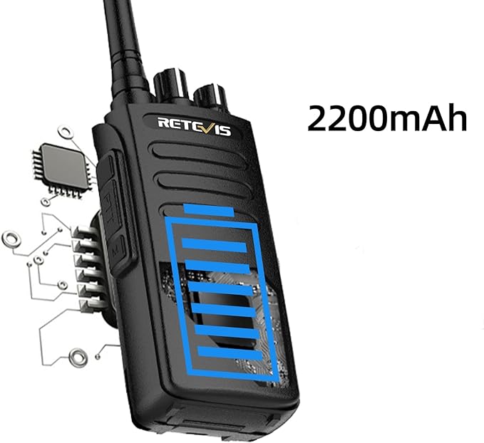 Retevis RT81 Uzun Menzilli Radyo, DMR Dijital Analog Walkie Talkie, IP67 Su Geçirmez, 2200 mAh Taşınabilir Radyo