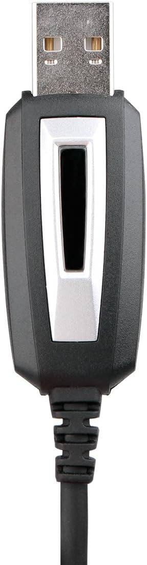 Ailunce - 兼容RT648 RT29对讲机的编程电缆,HD1 DMR(黑色,1条)