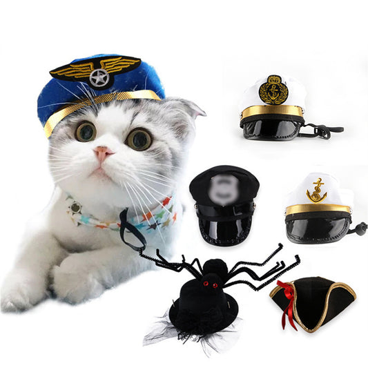 Korsan Polis Kaptan Örümcek Temalı Evcil Hayvan Kostümleri