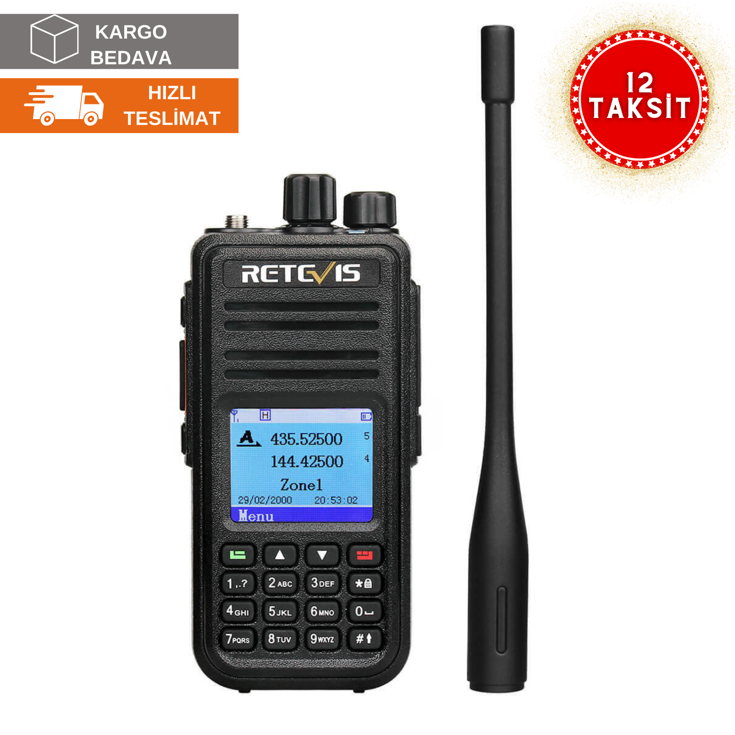 RT3S Çift Bantlı DMR Radyo, Dahili GPS