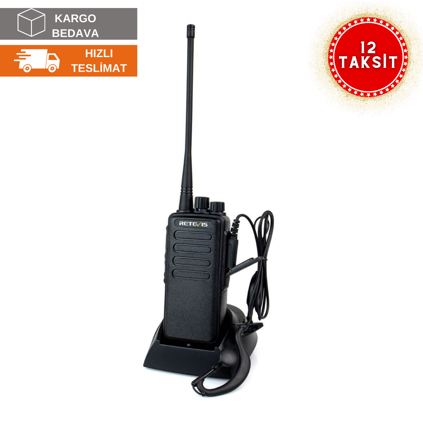 RT1 Yüksek Güçlü UHF veya VHF Analog İş Radyosu