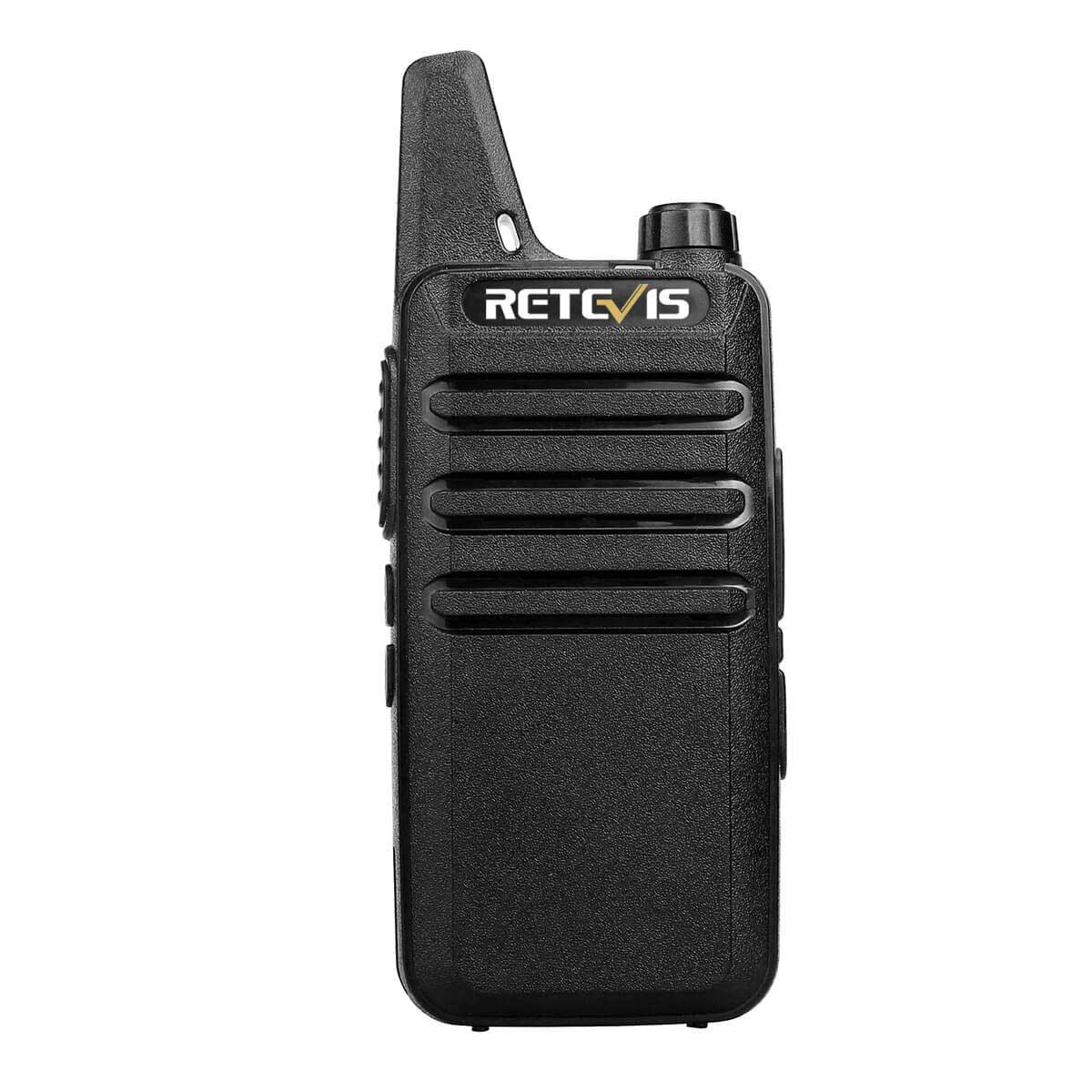 Retevis RT622 对讲机，超轻 PMR446，VOX，16 通道，双向无线电，（黑色，6 件）