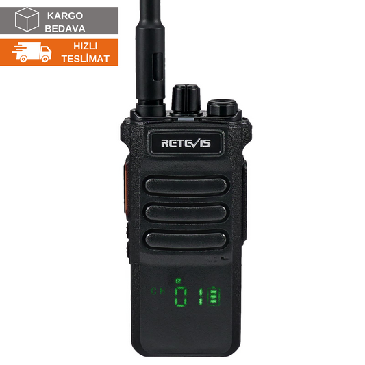 Retevis RT86 远程对讲机，2600mAh 高性能收音机，带无线克隆的专业对讲机，手电筒，户外使用警报器，狩猎
