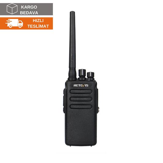 Retevis RT81 远程收音机、DMR 数字模拟对讲机、IP67 防水、2200 mAh 便携式收音机