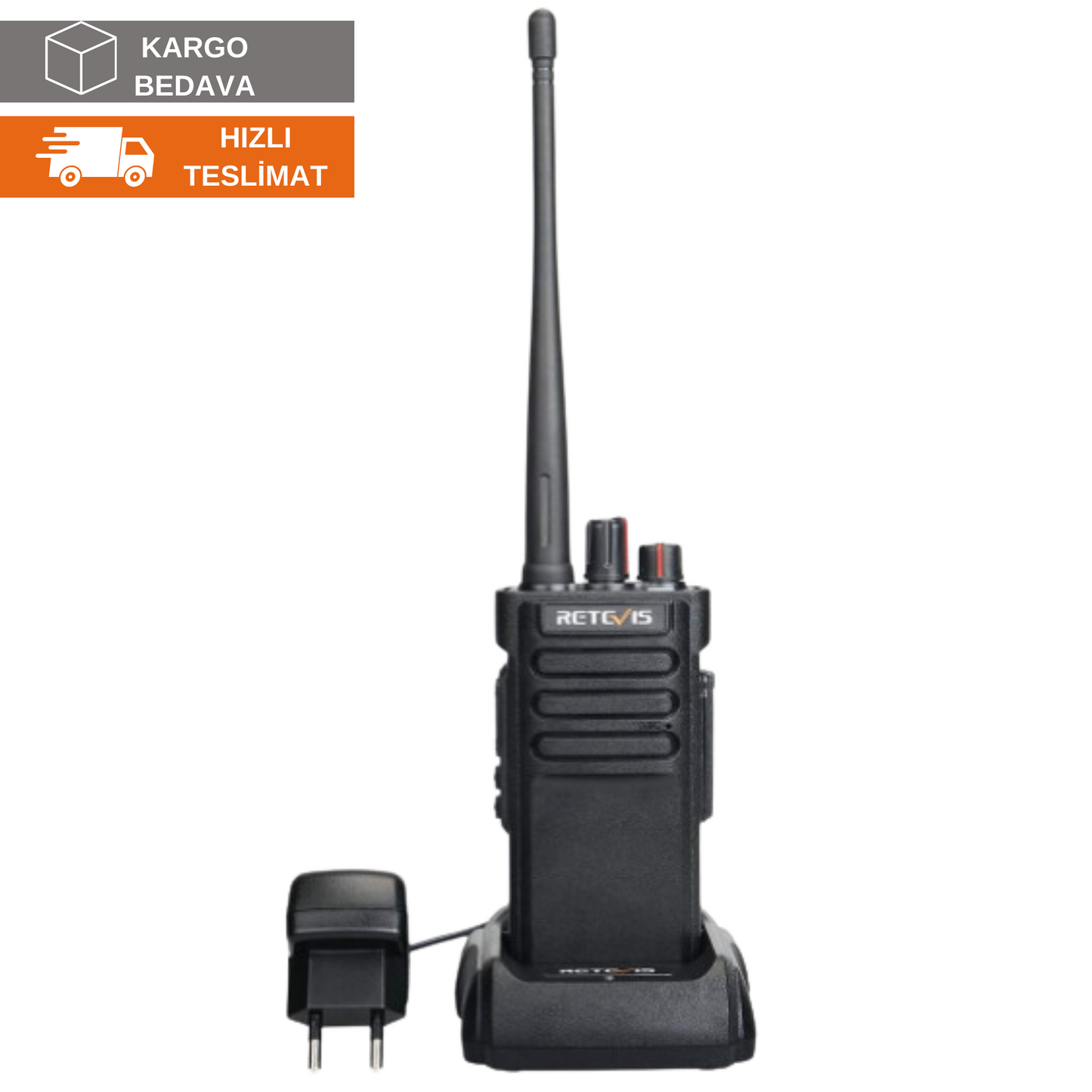 Retevis RT29 远程无线电，3200 mAh 专业手持无线电（1 件，橙色）