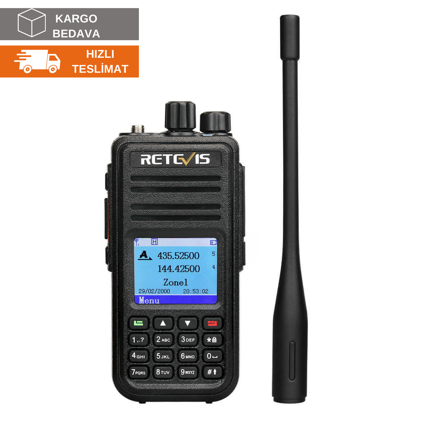 RT3S 双频 DMR 无线电，内置 GPS